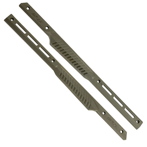 Zwiększ możliwości swojego systemu MDT Oryx dzięki panelom M-LOK, które umożliwiają montaż akcesoriów, zapewniając nowoczesny i funkcjonalny wygląd.